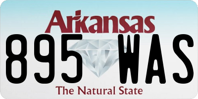 AR license plate 895WAS