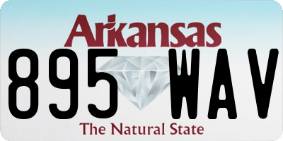 AR license plate 895WAV