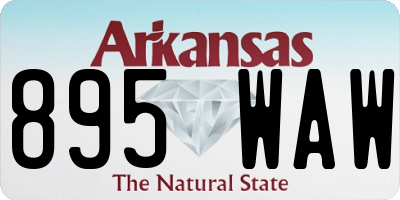 AR license plate 895WAW