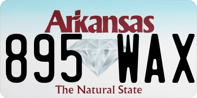 AR license plate 895WAX