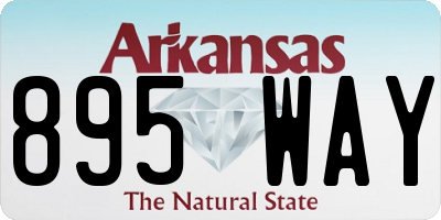 AR license plate 895WAY