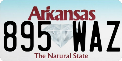 AR license plate 895WAZ