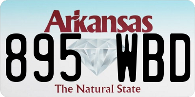 AR license plate 895WBD