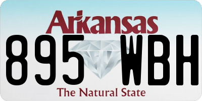 AR license plate 895WBH