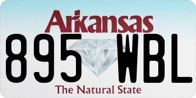 AR license plate 895WBL