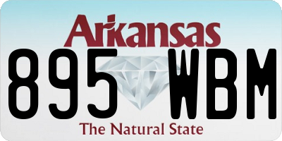 AR license plate 895WBM
