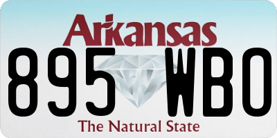 AR license plate 895WBO