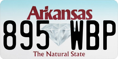 AR license plate 895WBP