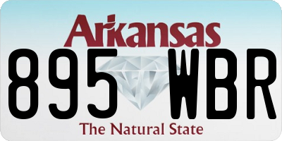 AR license plate 895WBR