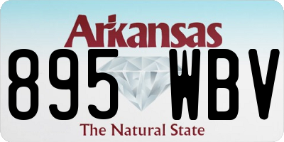 AR license plate 895WBV
