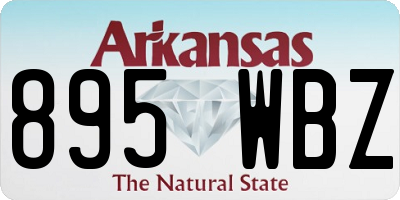 AR license plate 895WBZ