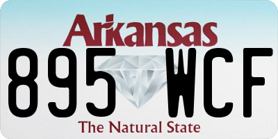 AR license plate 895WCF