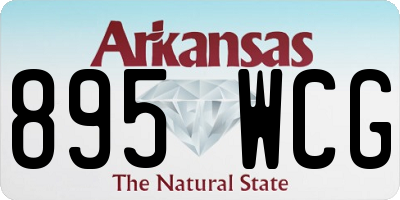 AR license plate 895WCG