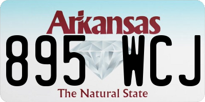 AR license plate 895WCJ