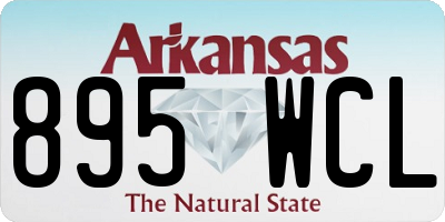 AR license plate 895WCL