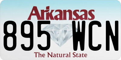 AR license plate 895WCN