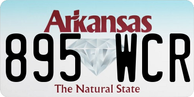 AR license plate 895WCR