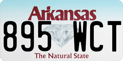 AR license plate 895WCT