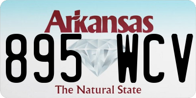 AR license plate 895WCV