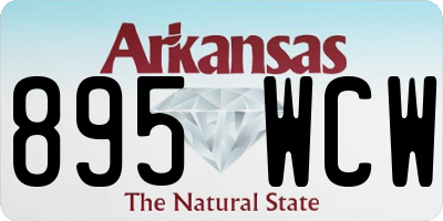 AR license plate 895WCW