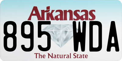 AR license plate 895WDA