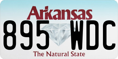 AR license plate 895WDC