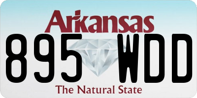AR license plate 895WDD