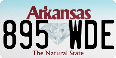 AR license plate 895WDE