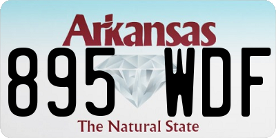 AR license plate 895WDF