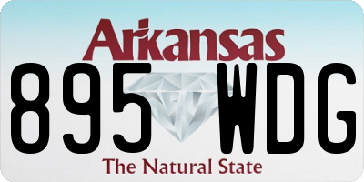 AR license plate 895WDG