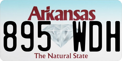 AR license plate 895WDH