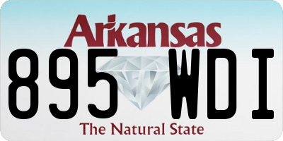 AR license plate 895WDI