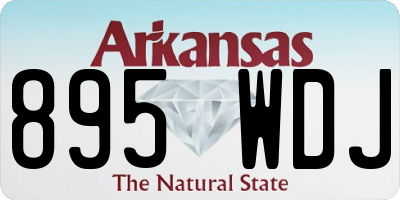 AR license plate 895WDJ