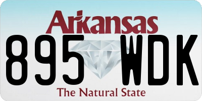AR license plate 895WDK