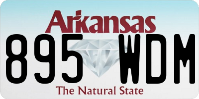 AR license plate 895WDM