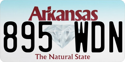 AR license plate 895WDN