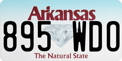 AR license plate 895WDO