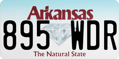 AR license plate 895WDR