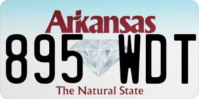AR license plate 895WDT