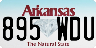 AR license plate 895WDU