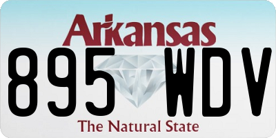 AR license plate 895WDV