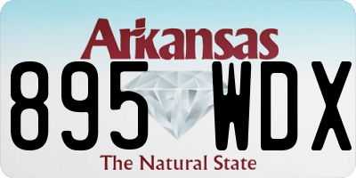 AR license plate 895WDX