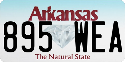 AR license plate 895WEA