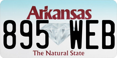 AR license plate 895WEB
