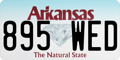 AR license plate 895WED