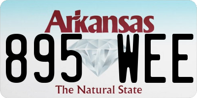 AR license plate 895WEE