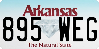 AR license plate 895WEG