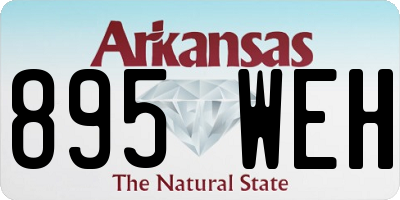 AR license plate 895WEH