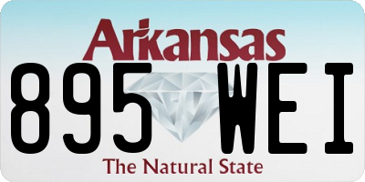 AR license plate 895WEI