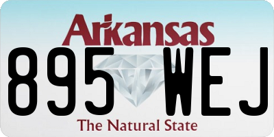 AR license plate 895WEJ